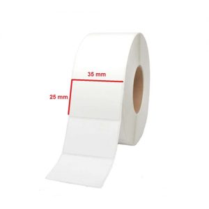 لیبل کاغذی تک ردیفه رول 2000 عددی Paper Label 25*35 One Column